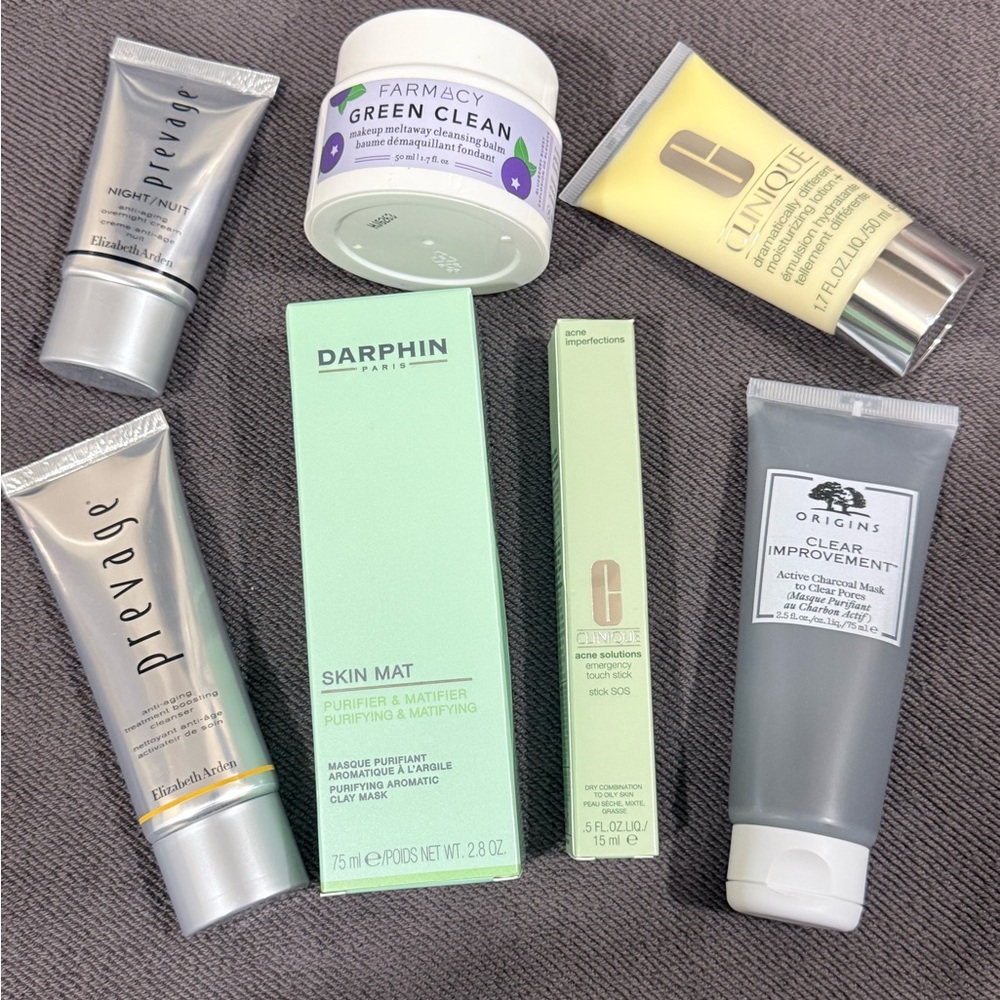 Skincare bundle all new - Clinique origins Darphin Elizabeth Arden Farmacy